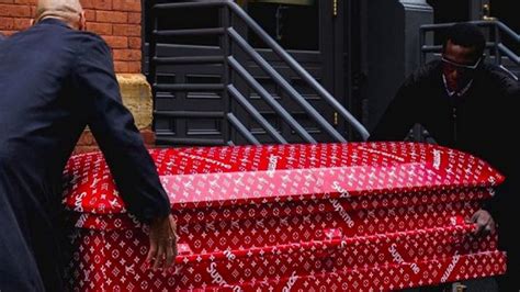 lv coffin|Rest in LV! Could this Louis Vuitton x Supreme casket .